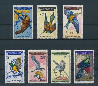 Lk49510 Congo 1967 Air Mail Animals Fauna Flora Birds Fine Lot Mnh