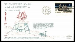 Mayfairstamps 1972 Us Space Apollo 17 Swanson Return To Earth Cover Wwb55361