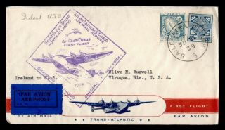 Dr Who 1939 Ireland First Flight Shannon To York Usa E41563