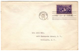 1939 Baseball Centennial Stamp Scott 855 On Postmaster General Corner Card