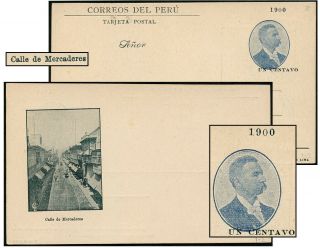 Peru 1900 1¢ Romana Psc Calle H&g 49