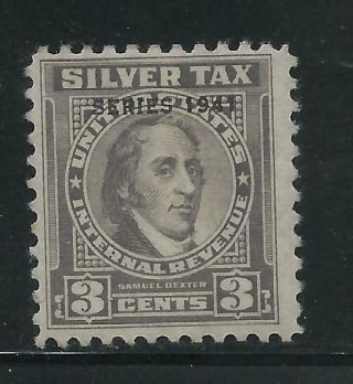 United States Internal Revenue Silver Tax 3c Series 1941
