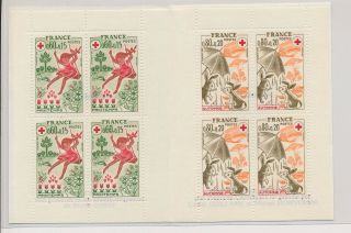 Lk74583 France 1975 Youth Drawings Red Cross Fine Booklet Mnh