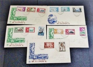 Nystamps British Solomon Islands Stamp Early Fdc Paid: $140