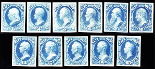 Us O35p4 - O44p4 Navy Department Official Card Proofs Vf - Xf Scv $115 (020)