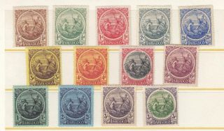 Barbados 127 - 139 Vf - Mlh Seal Of Colony Cat Value $189,