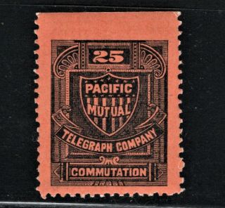 Hick Girl Stamp - U.  S.  Pacific Mutual Telegraph Stamp Q1299