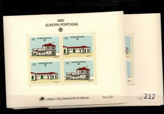 12x Portugal - Mnh - Europa Cept 1990 - Architecture -