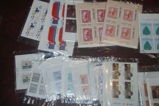 Canada NH Plate Block packs,  $186.  40 face value FV Discount Postage 3