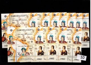 / 11x Turkish Cyprus - Mnh - Europa Cept 1992 - Columbus - Ships - Maps