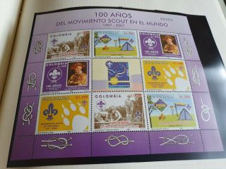Colombia 2007 Sg 2505 - 2508,  Centenary Of Scouting Sheet Mnh
