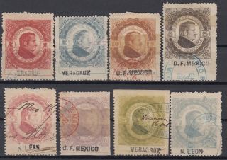 F - Ex8423 Mexico Revenue Stamps Lot.  1877.  Libros Y Documentos.