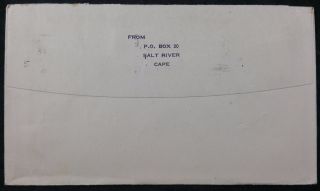 South Africa 1960 cover Cape Town Cancel S.  A.  Railways Century Of Service Slogan 2