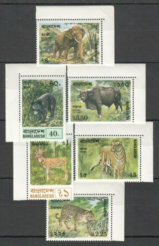 X087 1977 Bangladesh African Fauna Wild Animals 94 - 99 Michel 8,  5 Euro Set Mnh