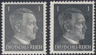 Stamp Germany Mi 781a 781b Sc 506 1941 Ww2 3rd Reich War Hitler Both Types Mnh
