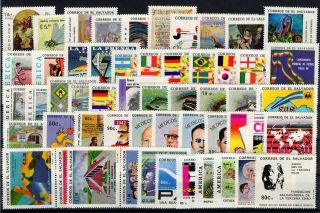 P120372/ El Salvador Stamps / Lot 1988 – 1993 Mnh