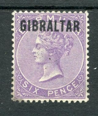 Gibraltar 1886 6d Deep Lilac Sg6 Fu