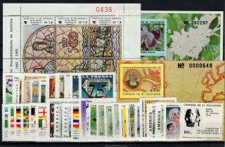 P120373/ El Salvador Stamps / Lot 1988 – 1993 Mnh