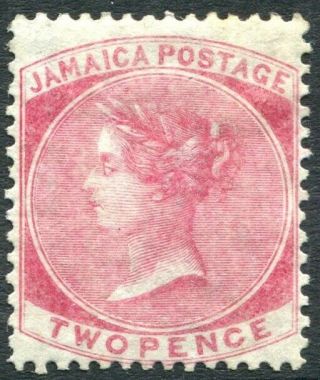 Jamaica - 1860 - 70 2d Deep Rose Sg 2a Mounted V30967