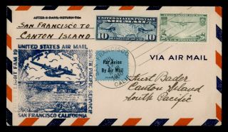 Dr Who 1940 First Flight San Francisco Ca To Canton Island Fam 19 E47681