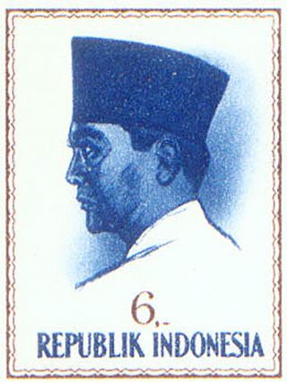 1000 Indonesia Sukarno 616 Stamps Full