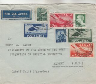 Italy Airmail Cover W/ Crease