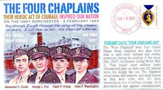 Coverscape Computer Designed 75th Anniversary Of " The Four Chaplains " Cover