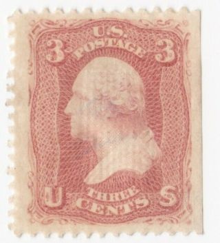 Us Scott 94 - 1868 - 3c George Washington Bank Note - Grill - Mog