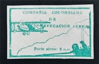 Nystamps Colombia Stamp C11 Og H $60