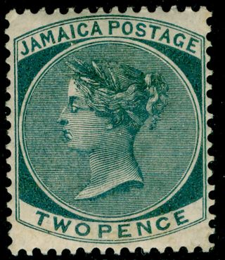 Jamaica Sg20a,  2d Slate,  Lh.  Cat £110.  Wmk Ca.