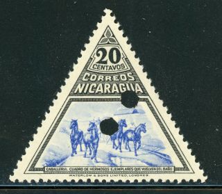 Nicaragua Mnh Waterlow Specimen Specialized: Scott 713 20c Perf $$$