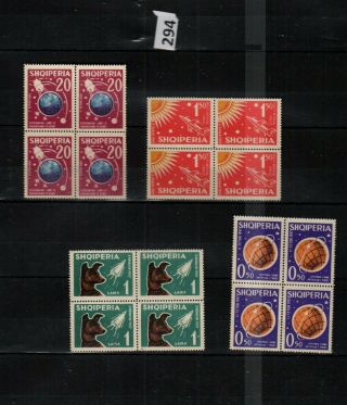 Gr 4x Albania - Mnh Space - Dogs
