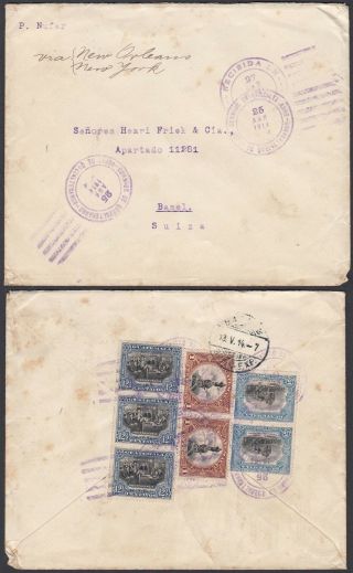 Guatemala 1914 - Cover To Basel - Switzerland.  (6g - 18623) Mv - 1500