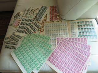 Us Stamp Lot Gehrig Boby Jones - Nh Sheets Partials - $161.  73 Face Value