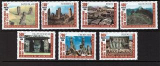 Chad Mnh 2000 History,  Wonders Of Forgotten Cultures Set Stamps