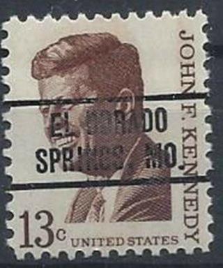 Missouri Precancels,  Prominent American,  El Dorado Springs,  13c John F.  Kennedy