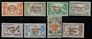 Nigeria 80 - 87 Overprinted " Camerons " 1953 Mnh