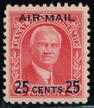 Us Stamp Canal Zone Stamp C3 25c On 2c Air Mail 1929 Ng Stamp