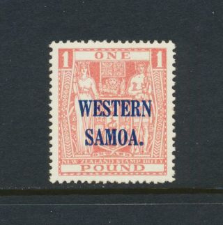 Western Samoa 1948,  £1 Postal Fiscal,  Vf Mnh Sg 210 Cat£140 (see Below)