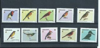 Zimbabwe Stamps 2005 Birds Of Zimbabwe 1st Series Set Mnh.  (e733)