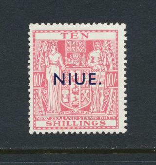 Niue 1942,  £1 Postal Fiscal,  Vf Mlh Sg 81 Cat£140 (see Below)