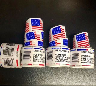 400 Usps Forever Stamps 2018 4 Rolls Of 100