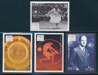 Nevis - Athens Olympic Games Mnh Sports Set (2004)