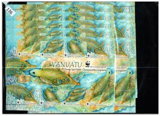 ,  10x Vanuatu - Mnh - Wwf - Fish