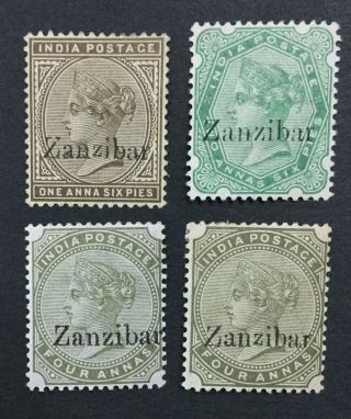 Momen: Zanzibar 1895 - 6 Og H £ Lot 2891