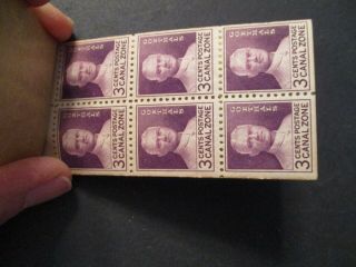 1934 Canal Zone 3c S CZ117A 2 panes 6v ea booklet w/panels MNHOG 3