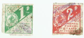 The Liverpool Overhead Railway Company 1d & 2d Prepaid Parcel Stamps