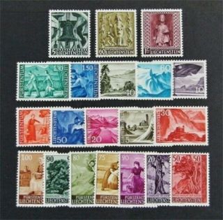 Nystamps Liechtenstein Stamp 332//352 Og Nh $38