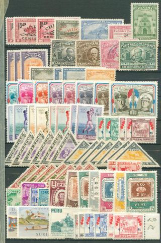 Latin America 172 Stamps H & Vf