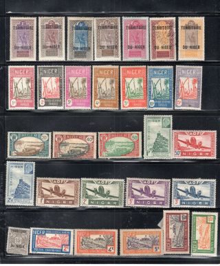 Africa Niger Stamps Hinged Lot 51325